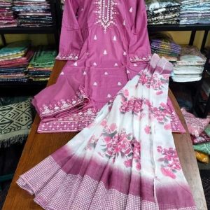 নিউ ইন্ডিয়ান ডিজাইনের থ্রি পিস