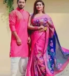 শাড়ি & পাঞ্জাবি কাপল সেট