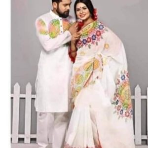 শাড়ি & পাঞ্জাবি কাপল সেট