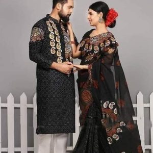 শাড়ি & পাঞ্জাবি কাপল সেট