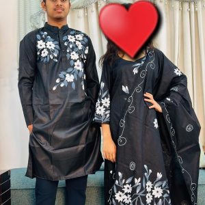 হ্যান্ড প্রিন্ট ৩ পিস কাপল সেট