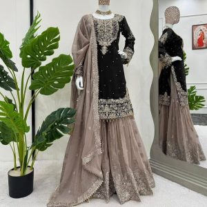 🔥 লাক্সারি গারারা পার্টি ড্রেস💥