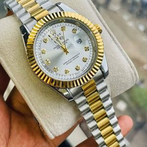 Rolex Quartz Movement Stainless Steel Analog Watch for Men